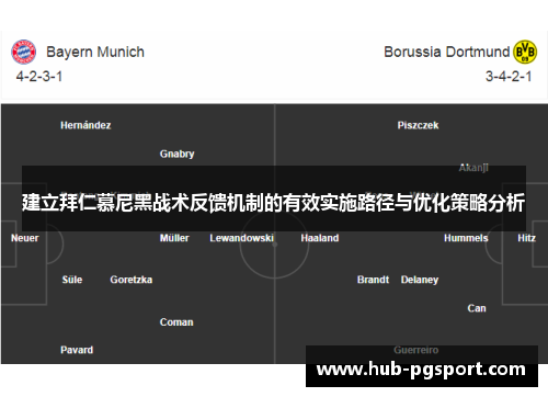 建立拜仁慕尼黑战术反馈机制的有效实施路径与优化策略分析