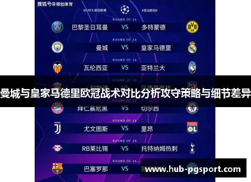 曼城与皇家马德里欧冠战术对比分析攻守策略与细节差异